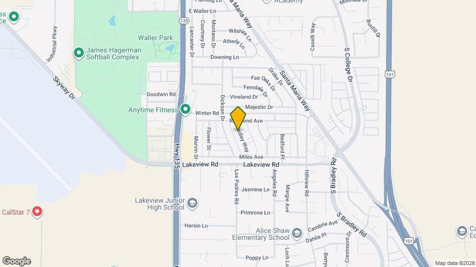 3465 Hadley Way Map and Location Details