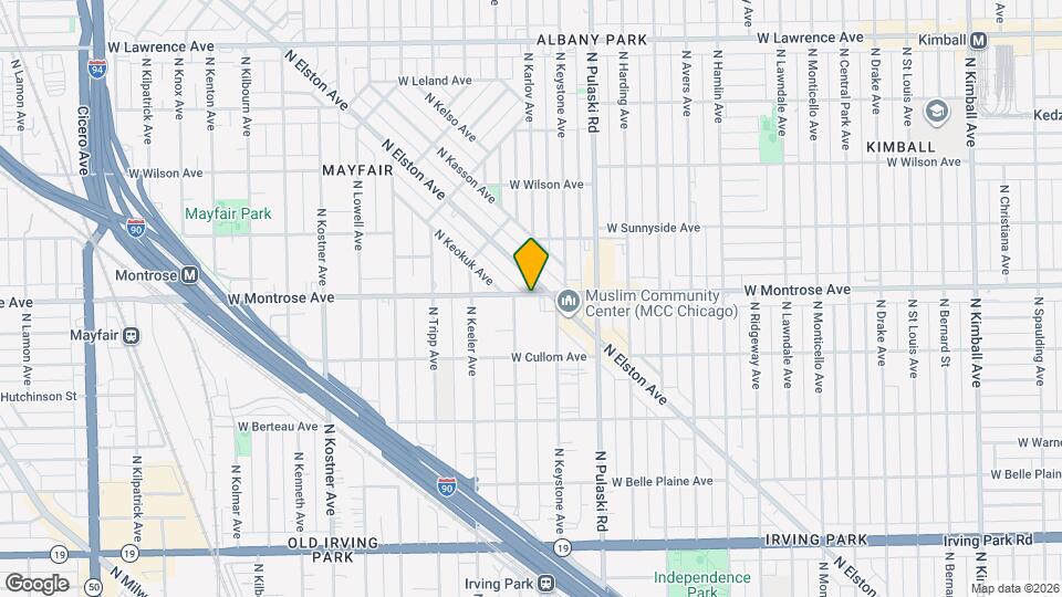 4121 W Montrose Ave Map and Location Details