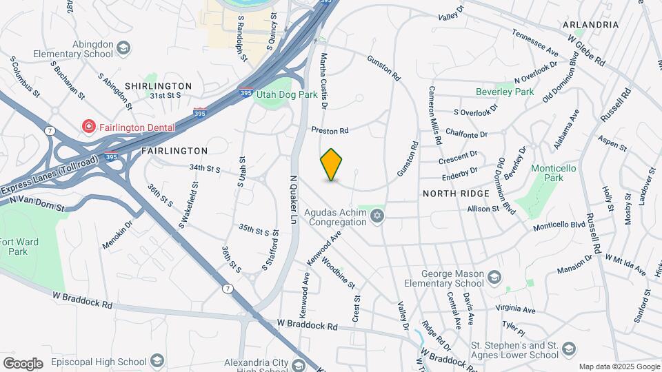 3224 Martha Custis Dr Map and Location Details