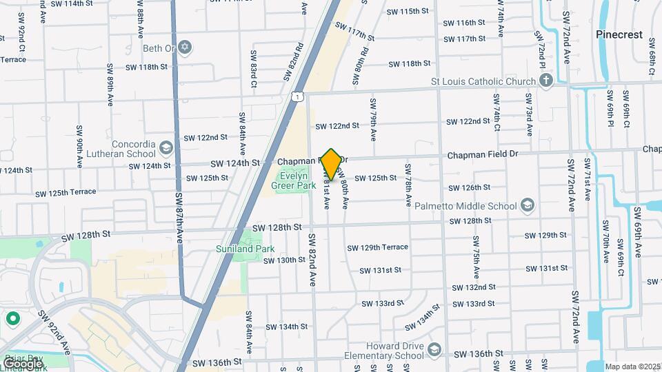 12545 SW 81st Ave Map and Location Details