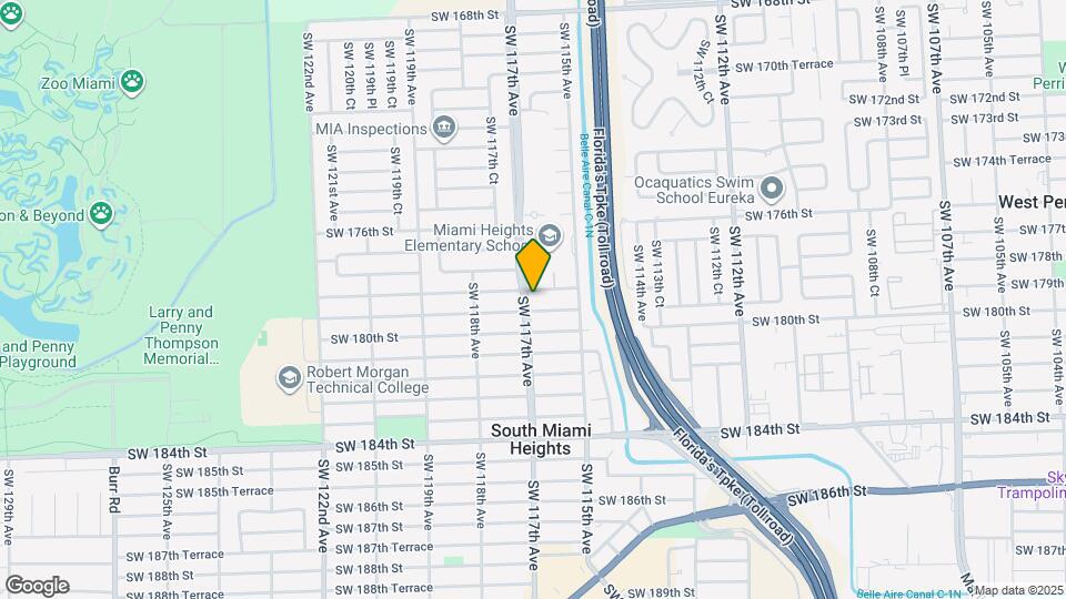 11630 SW 178th Terrace Map and Location Details