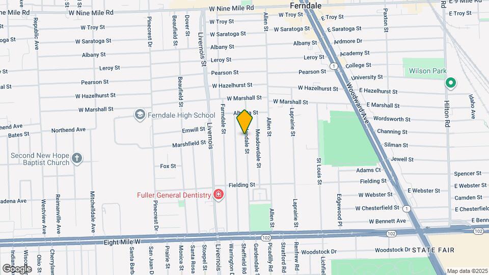 747 Gardendale St Map and Location Details