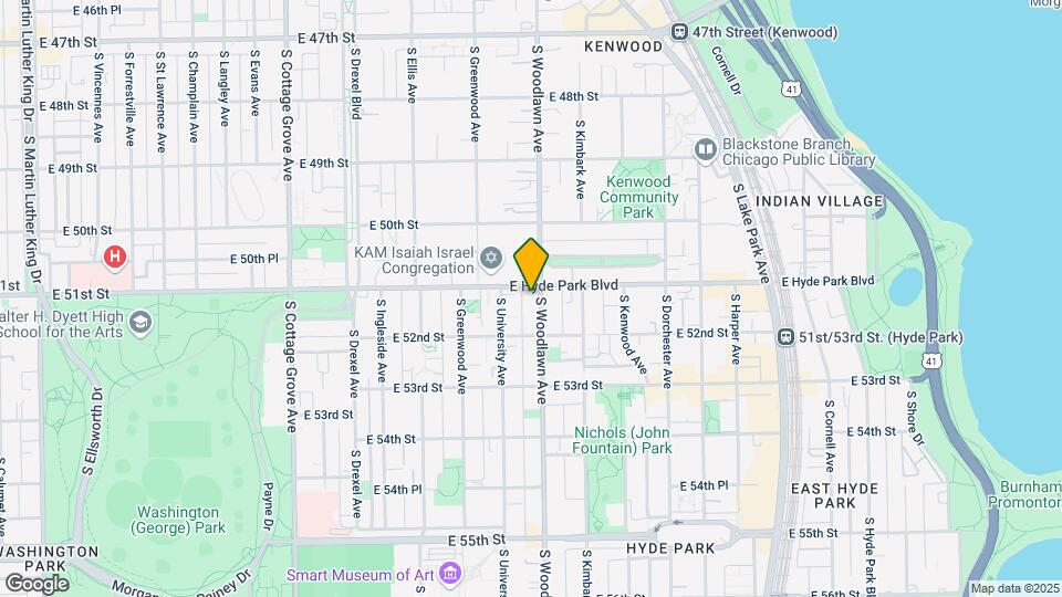 5110 S Woodlawn Ave Map and Location Details