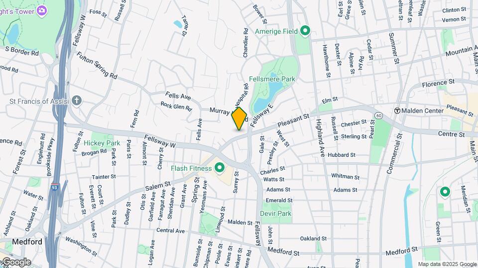 599 Pleasant St Map and Location Details
