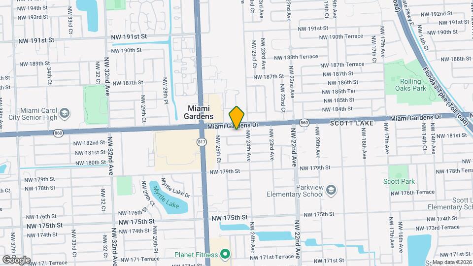 2441 NW 182nd Terrace, Unit C-211 Map and Location Details