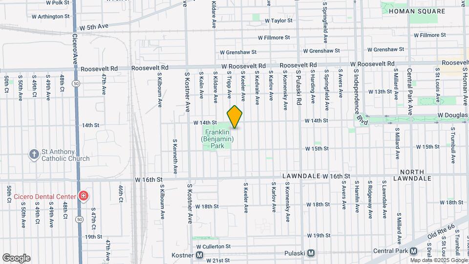 1419 S Tripp Ave Map and Location Details