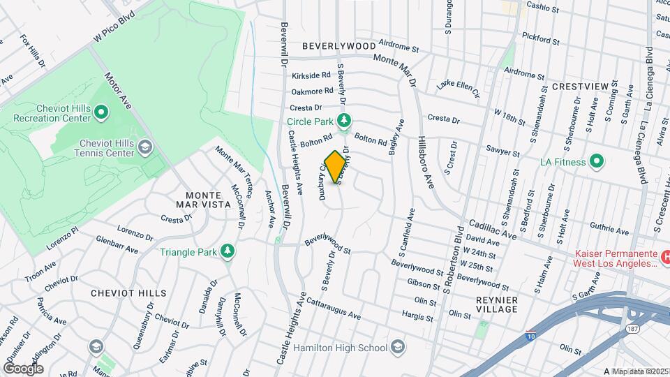 2229 S Beverly Dr Map and Location Details