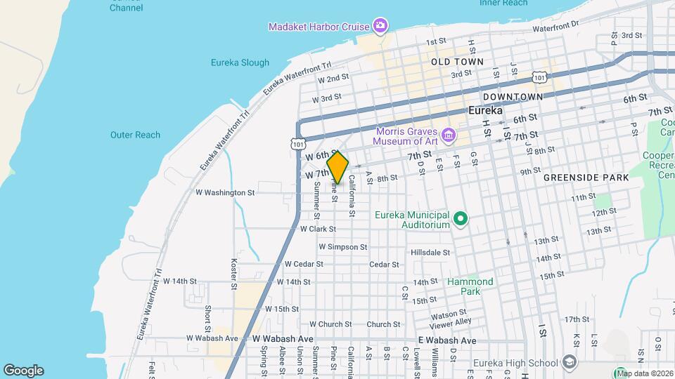 124 W Washington St Mapa y Detalles de la Ubicación