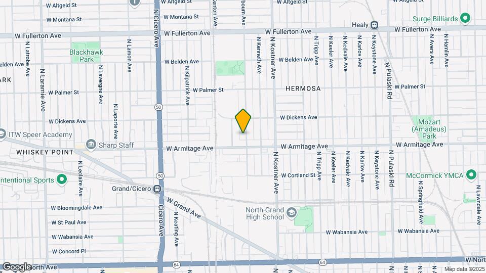 2022 N Kilbourn Ave Map and Location Details