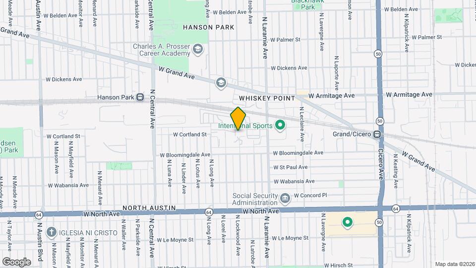 1844 N Lockwood Ave, Unit B Map and Location Details