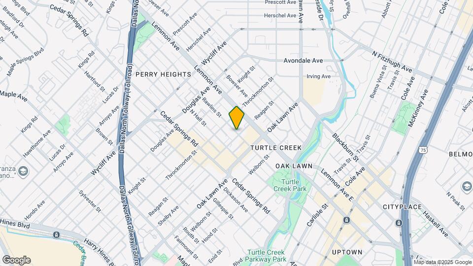 3909 Rawlins St Mapa y Detalles de la Ubicación