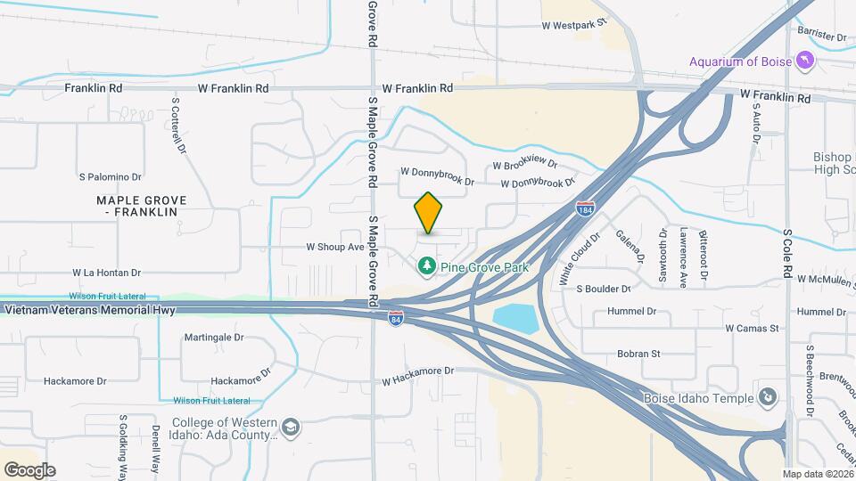 8798 W Pine Nut Ln Map and Location Details