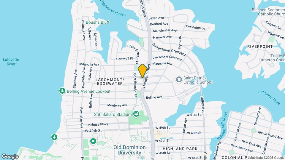 5611 Hampton Blvd Map and Location Details