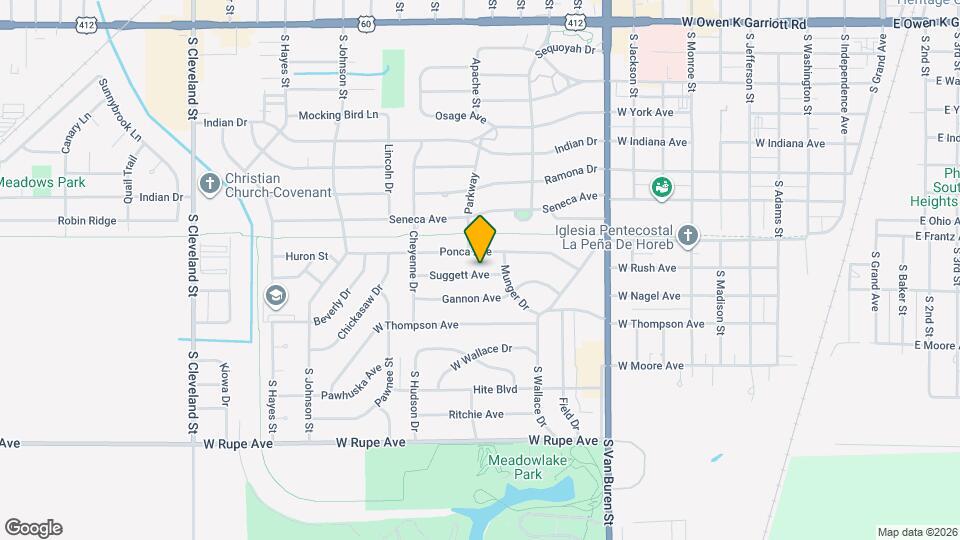 1314 Suggett Ave Map and Location Details