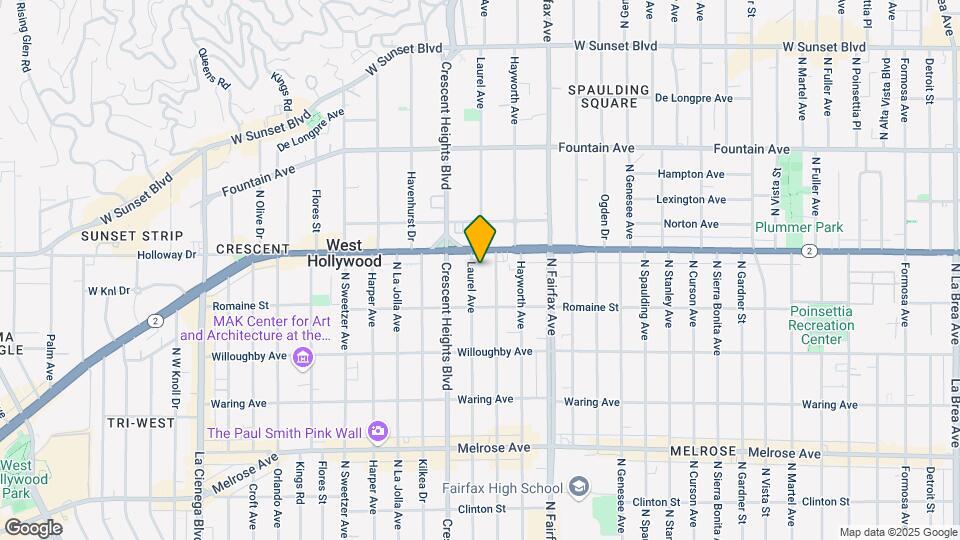 1046 N Laurel Ave, Unit 5 Map and Location Details