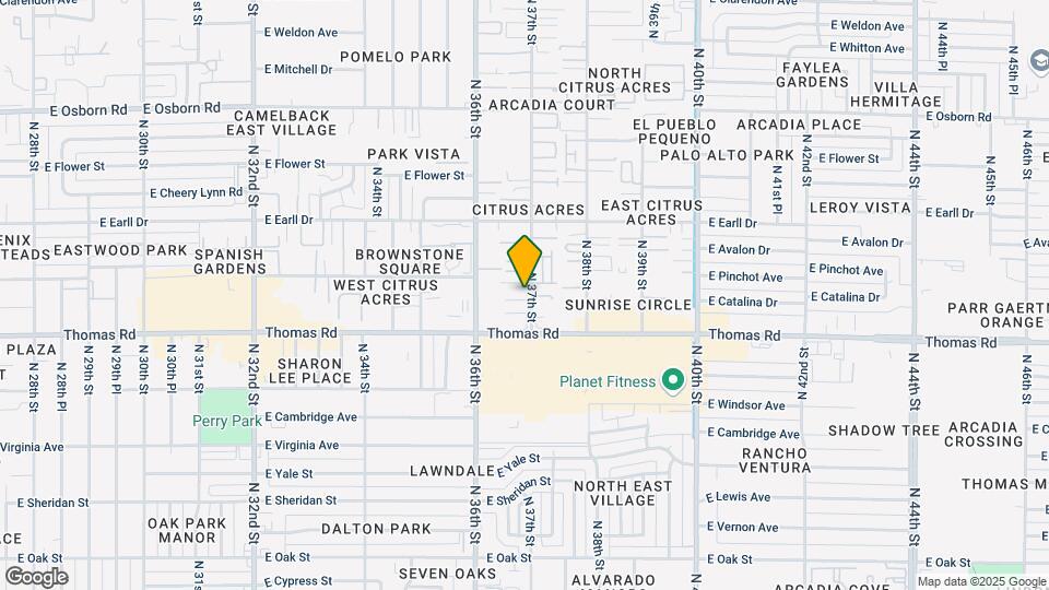 3636 E Verde Ln Map and Location Details