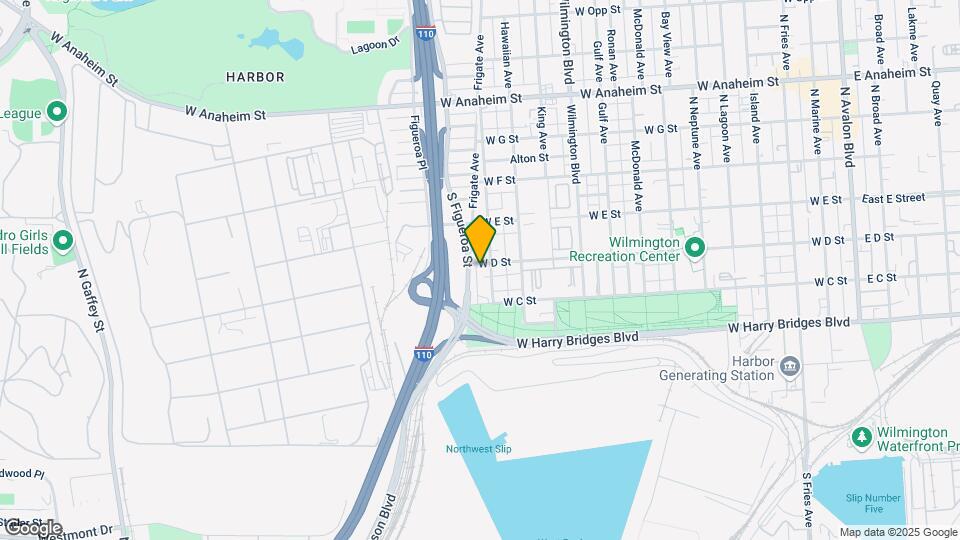 1310 W. D Street Mapa y Detalles de la Ubicación
