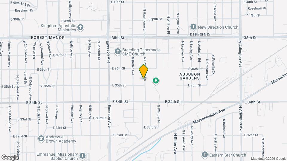 3516 N Hawthorne Ln Map and Location Details