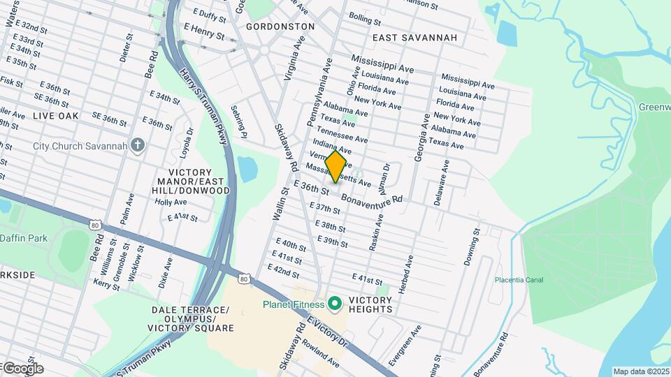 1108 Bonaventure Rd Map and Location Details