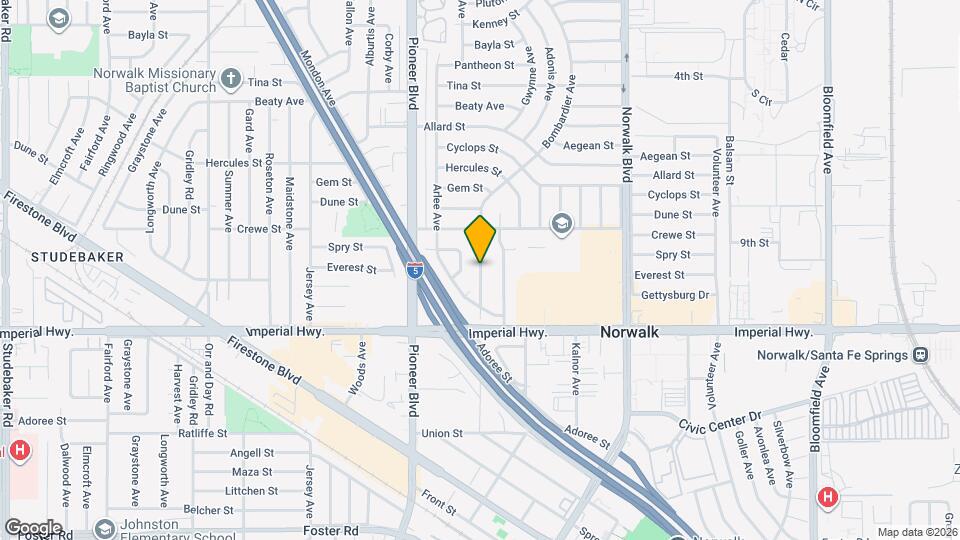 12321 Bombardier Ave Mapa y Detalles de la Ubicación