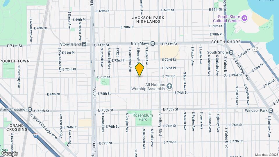 7307 S Bennett Ave Map and Location Details