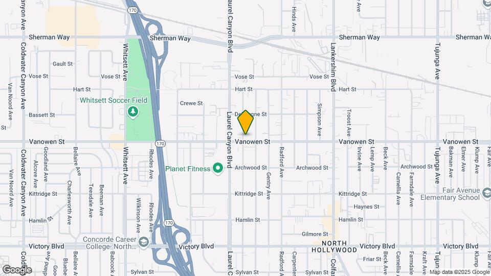 6808 Agnes Ave Map and Location Details