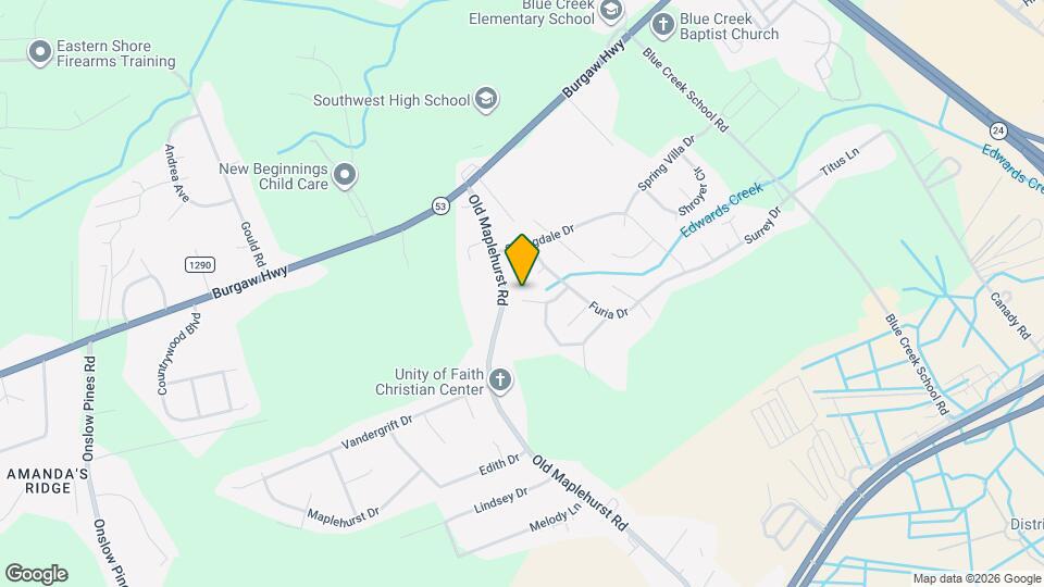 1212 Gerald Dr Map and Location Details