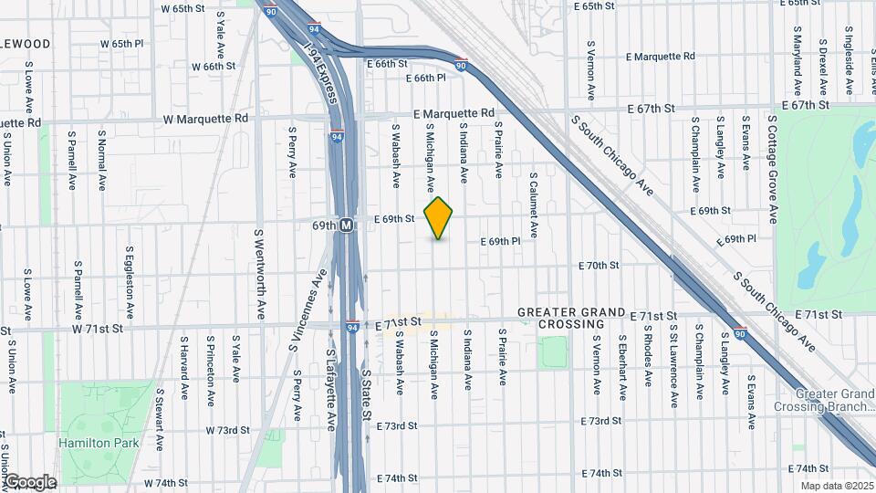 6935 S Michigan Ave Map and Location Details