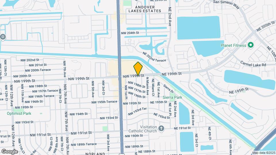 19851 NW 1st Ave Map and Location Details