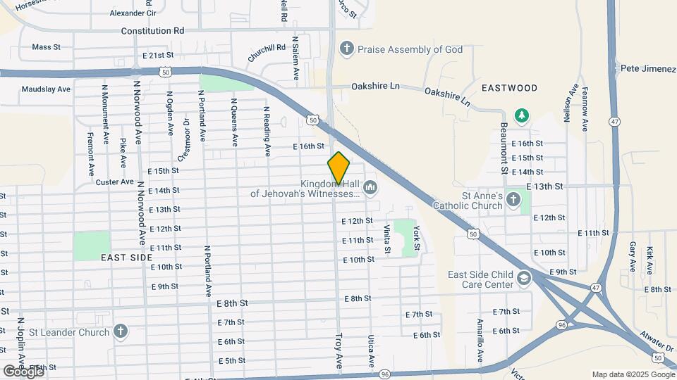 2104-2108 E 14th St Mapa y Detalles de la Ubicación