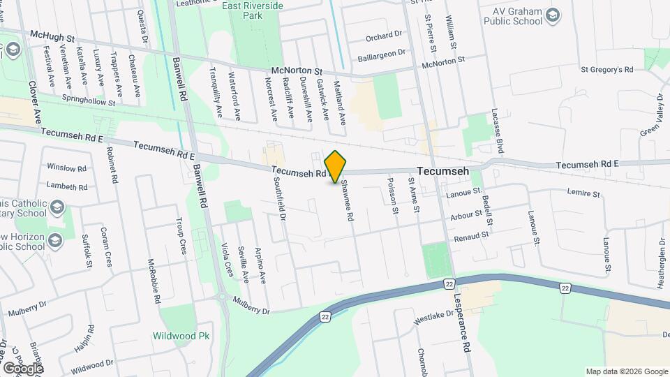 11957 Tecumseh Rd E Map and Location Details