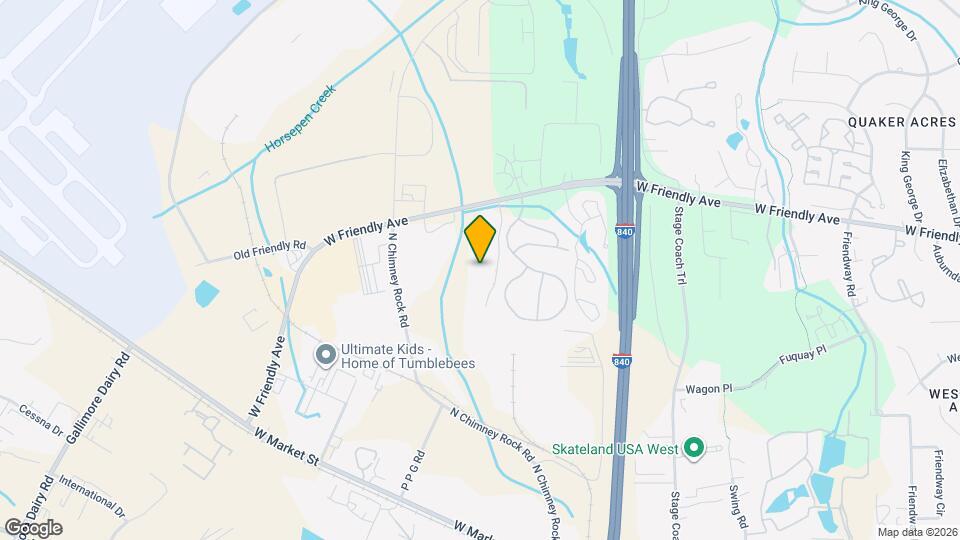 7137 W Friendly Ave, Unit D Map and Location Details