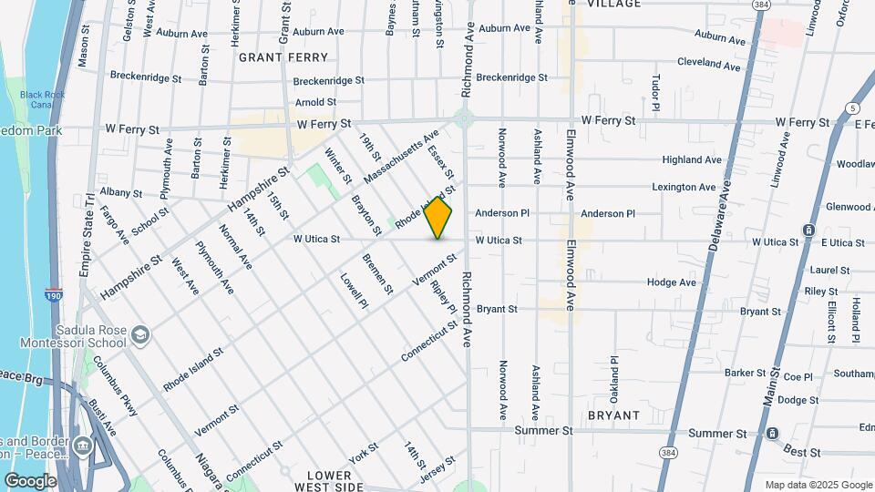 464 W Utica St Map and Location Details