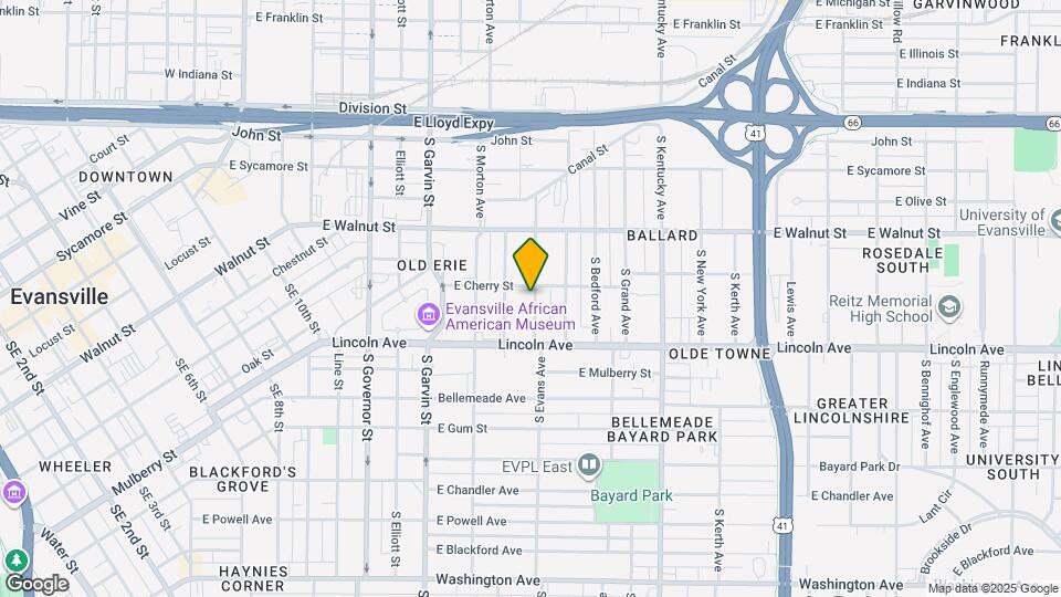 511 S Evans Ave Map and Location Details