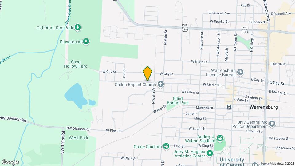 610 A W Market St Map and Location Details