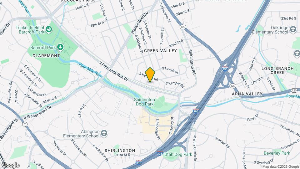 3705 S Four Mile Run Dr Map and Location Details