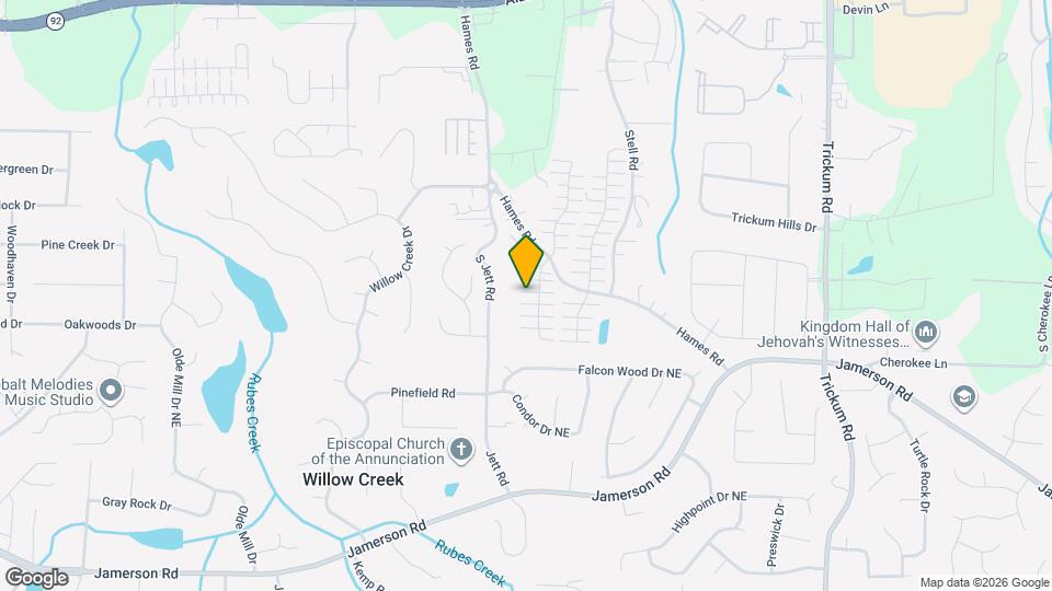 156 W Oaks Pl Map and Location Details