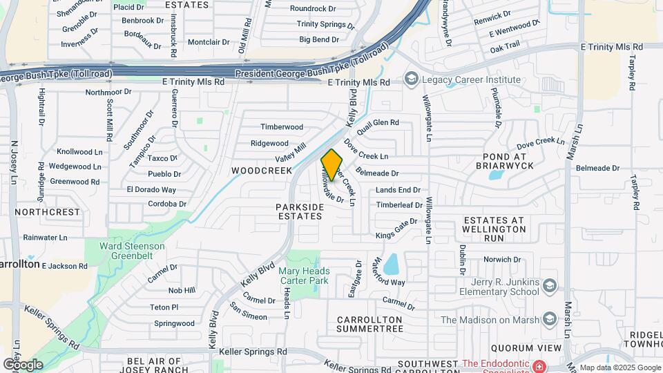 2513 Willowdale Dr Map and Location Details