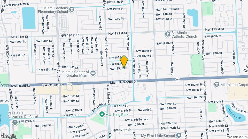 3940 NW 185th St Map and Location Details