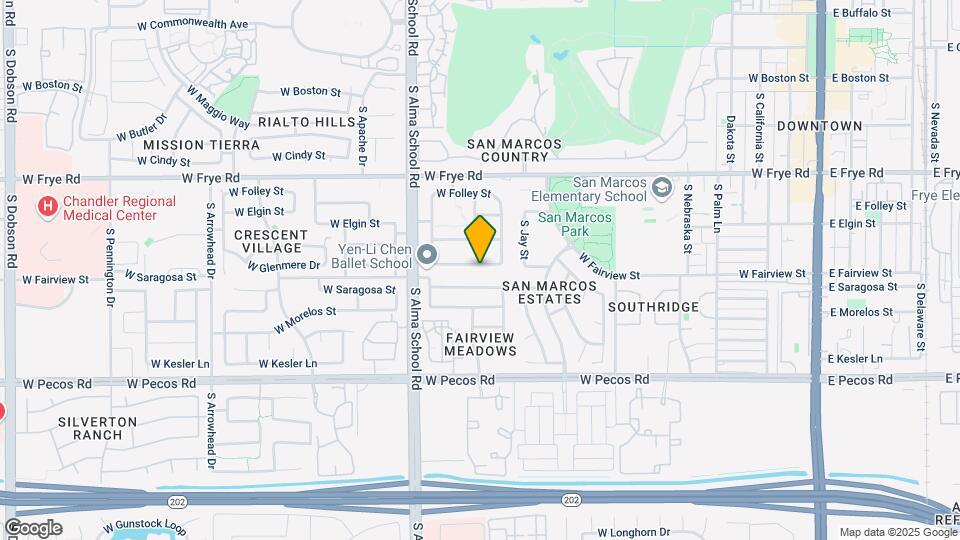 857 W Glenmere Dr Map and Location Details