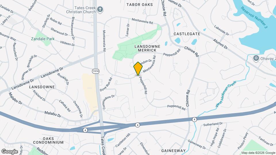 3301 Pepperhill Rd Map and Location Details