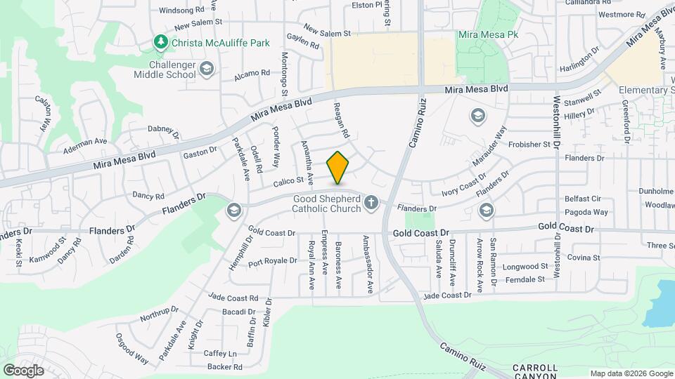 8090 Flanders Dr Map and Location Details