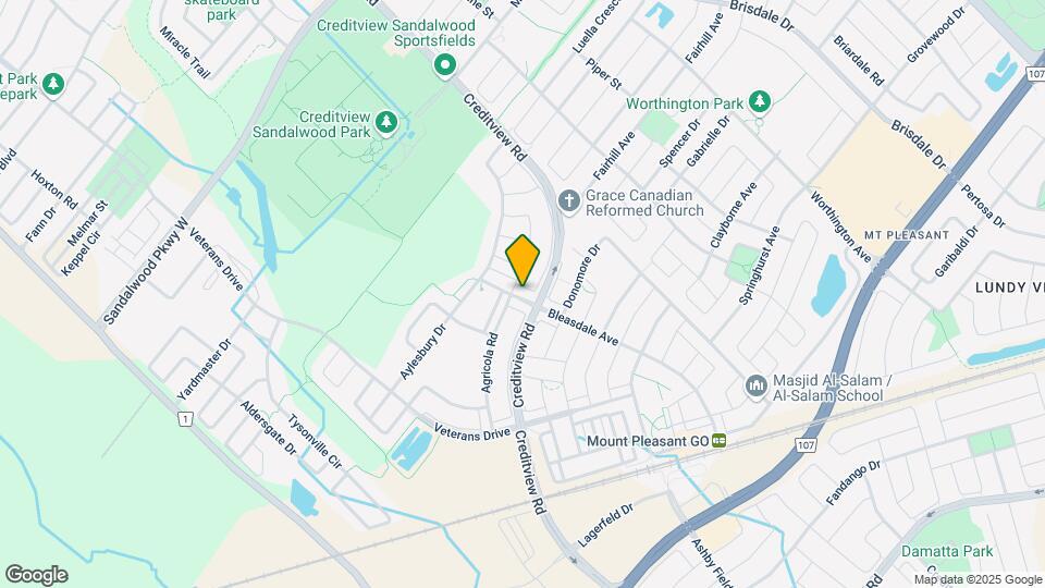 109 Bleasdale Av Map and Location Details