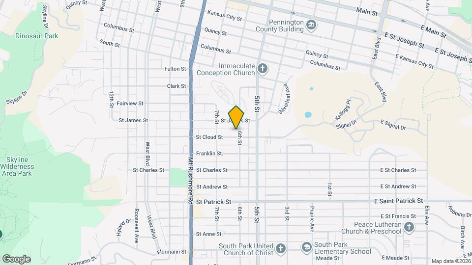 602 St Cloud St Map and Location Details