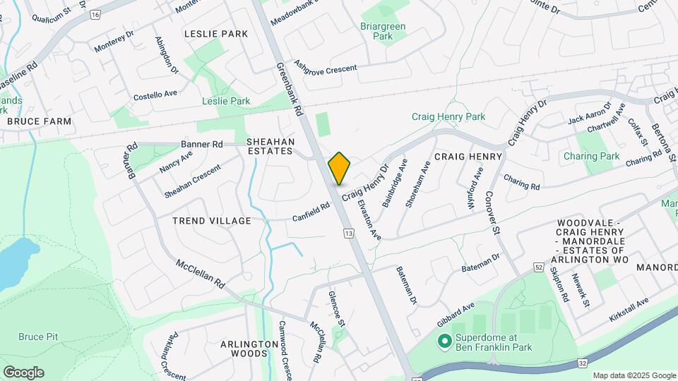 151 Greenbank Road Map and Location Details