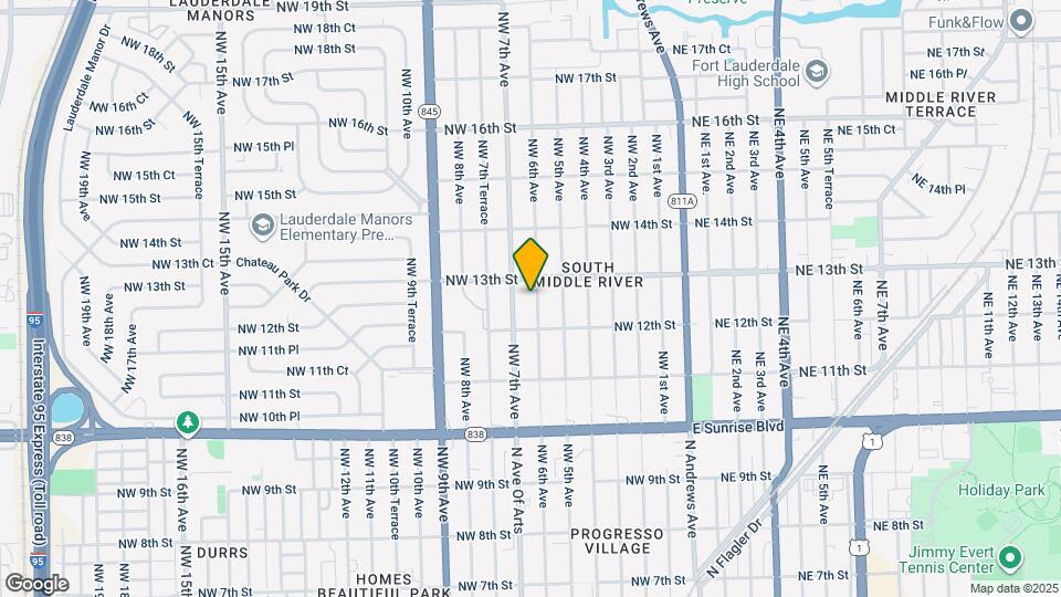 1227 NW 6th Ave Map and Location Details