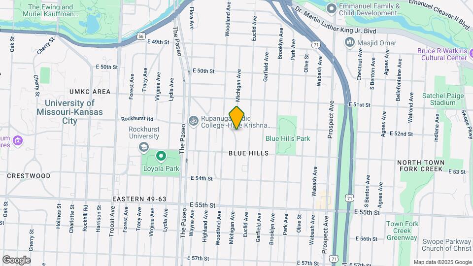 5217 Brookwood Ave Map and Location Details