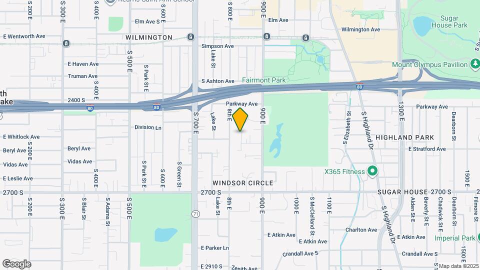 831 E Stratford Ave Map and Location Details