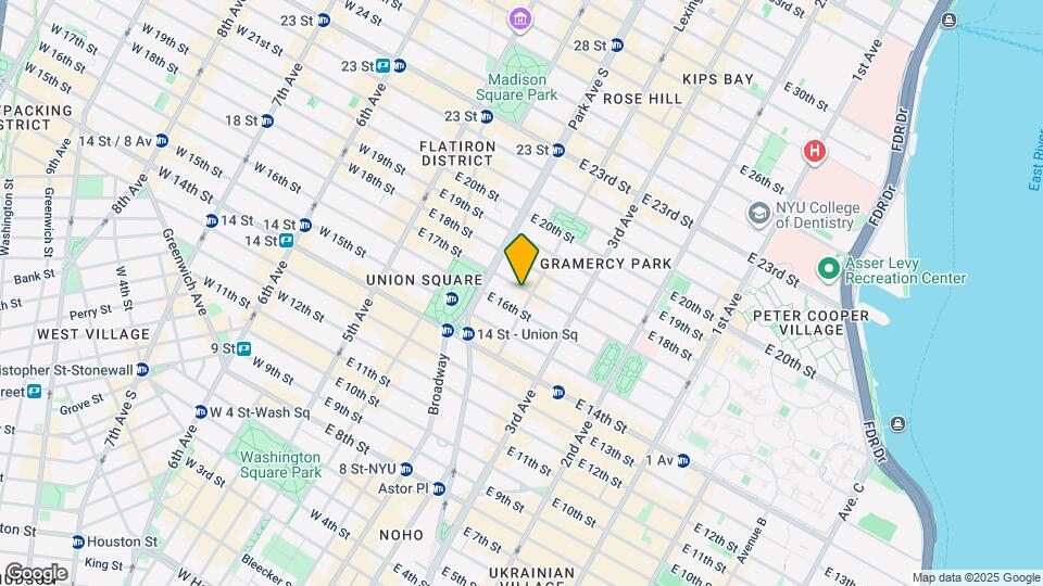 120 E 17th St, Unit 8L Map and Location Details