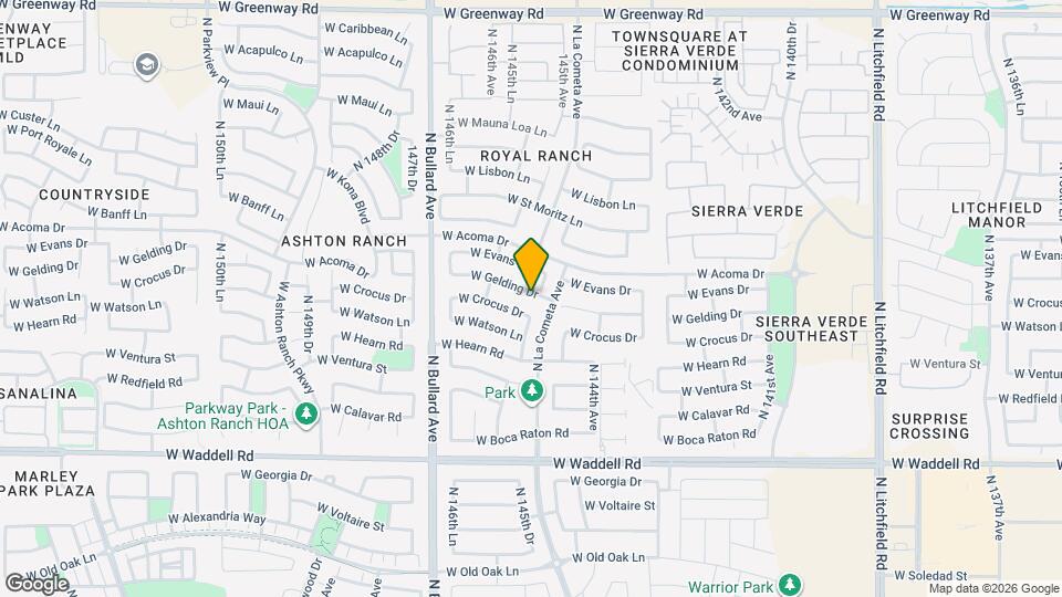 14527 W Gelding Dr Map and Location Details